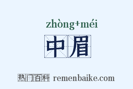 中眉是什么意思的图片